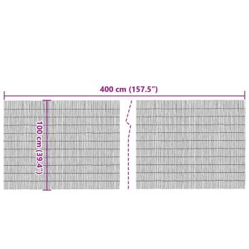 Gartenzaun 400x100 cm Schilf