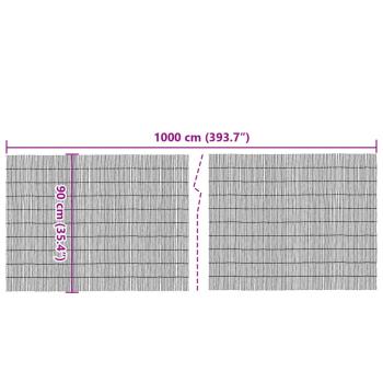 Gartenzaun 1000x90 cm Schilf