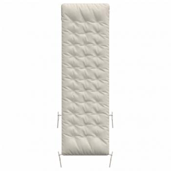 Sonnenliegen-Auflage Creme 160x50x10 cm Wildleder-Optik