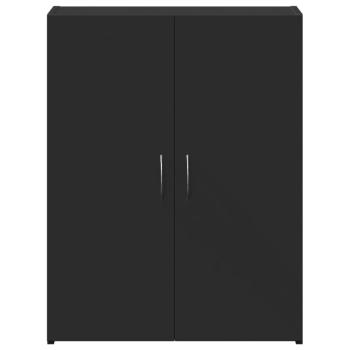 Aktenschrank Schwarz 60x32x77,5 cm Holzwerkstoff