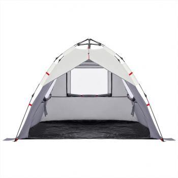 Strandzelt 3 Personen Grau Quick Release Wasserdicht