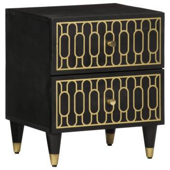 ARDEBO.de - Nachttisch 40x33x46 cm Massivholz Mango