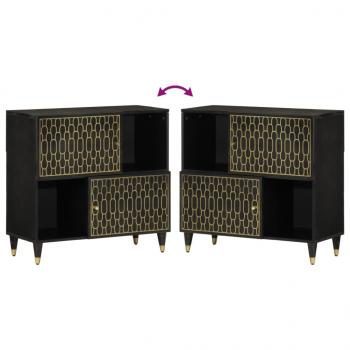 Beistellschrank 80x33x75 cm Massivholz Mango