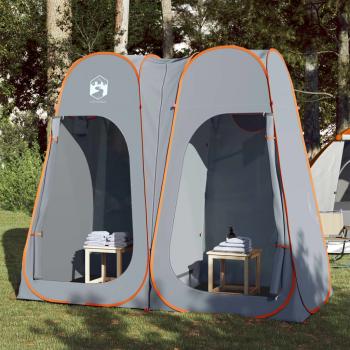ARDEBO.de - Sichtschutzzelt Grau und Orange Pop-Up Wasserdicht
