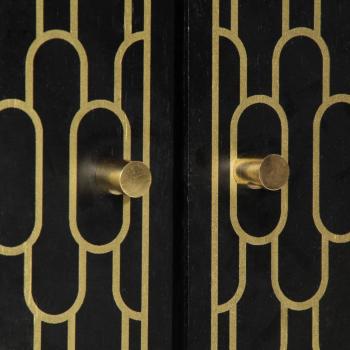 Beistellschrank 60x33x75 cm Massivholz Mango