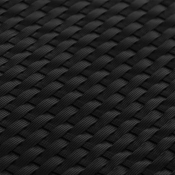 Balkon-Sichtschutze 5 Stk. Schwarz 255x19 cm Poly Rattan