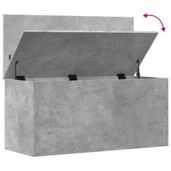 Truhe Betongrau 100x42x46 cm Holzwerkstoff