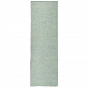 ARDEBO.de - Outdoor-Teppich Flachgewebe 80x250 cm Türkis