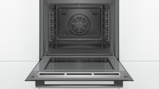 Bosch HBA578BB0 Serie 6 EEK: A Einbaubackofen, 60cm breit, 71 Liter, AutoPilot 30, 3D Heißluft, schwarz
