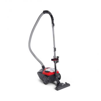 ARDEBO.de Fakir Red Vac Power Bodenstaubsauger, 700 W, Aktionsradius 9 m, HEPA (H13) Filter, Ergonomischer Tragegriff, rot