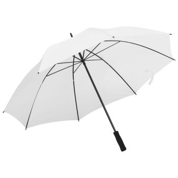 ARDEBO.de - Regenschirm Weiß 130 cm 
