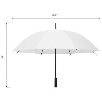 Regenschirm Weiß 130 cm 
