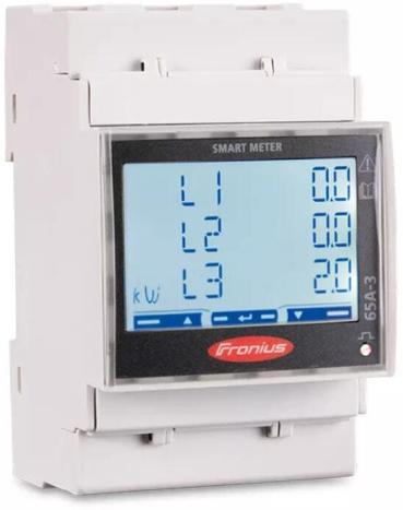 ARDEBO.de Fronius Smart Meter TS 65A-3, bidirektionaler Zähler, dreiphasig, 65A, weiß (42,0411,0345)