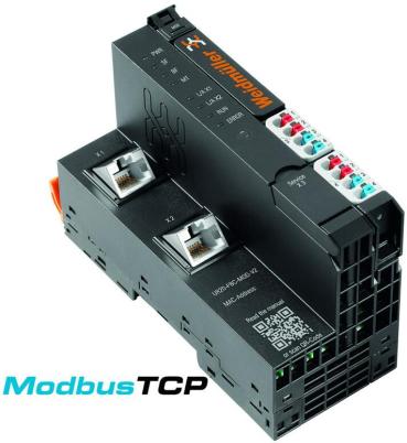 ARDEBO.de Weidmüller UR20-FBC-MOD-TCP-V2 Remote-IO-Feldbus-Koppler, IP20, Ethernet, Modbus/TCP (2476450000)