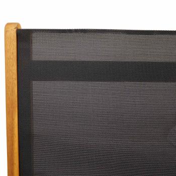 Gartenstühle 2 Stk. Klappbar Massivholz Akazie und Textilene