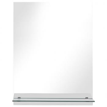 Wandspiegel mit Regal 20×40 cm Hartglas