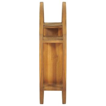 Wandregal Yin und Yang 60x15x60 cm Teak Massivholz 