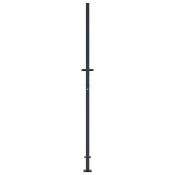Gartentor Anthrazit 105x180 cm Stahl Bambus-Design