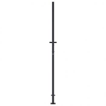 Gartentor Anthrazit 105x180 cm Stahl Bambus-Design
