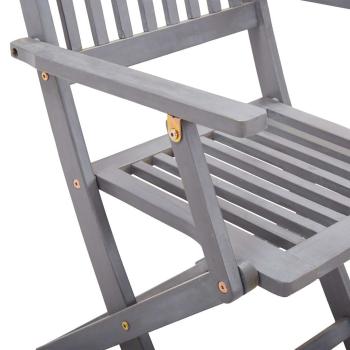 Klappbare Gartenstühle 4 Stk. mit Sitzkissen Massivholz Akazie