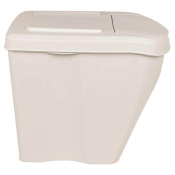 Stapelbare Mülleimer 3 Stk. Weiß 75 L Polypropylen
