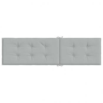 Liegestuhl-Auflage Melange Hellgrau (75+105)x50x3 cm Stoff
