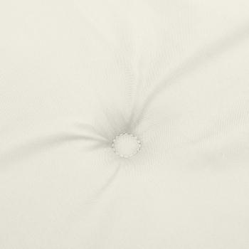 Niedriglehner-Auflagen 6 Stk. Melange Creme 100x50x4 cm Stoff