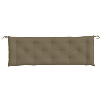 Gartenbank-Auflage Melange Taupe 150x50x7 cm Stoff