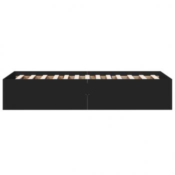 Bettgestell Schwarz 75x190 cm Holzwerkstoff