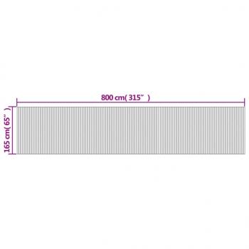 Paravent Braun 165x800 cm Bambus