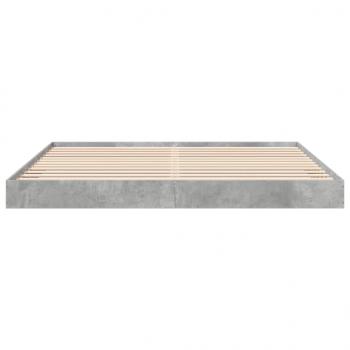 Bettgestell Betongrau 180x200 cm Holzwerkstoff