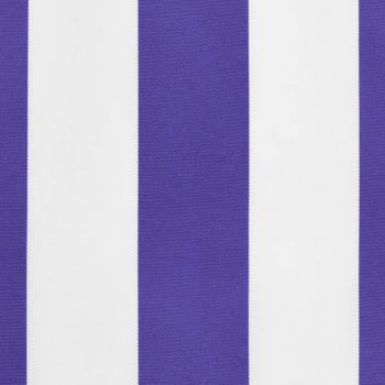Markisenvolant Blau und Weiß Gestreift 5 m