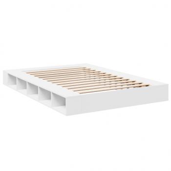 Bettgestell Weiß 150x200 cm Holzwerkstoff