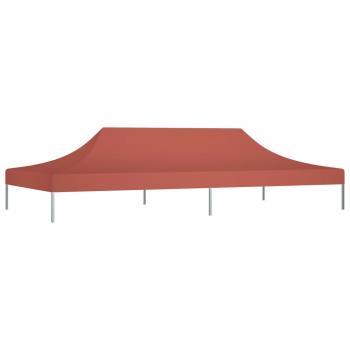 ARDEBO.de - Partyzelt-Dach 6x3 m Terrakotta-Rot 270 g/m²