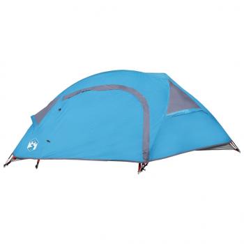 Kuppel-Campingzelt 1 Person Blau Wasserdicht