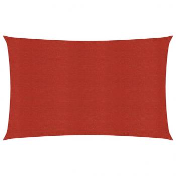 ARDEBO.de - Sonnensegel 160 g/m² Rot 3x6 m HDPE