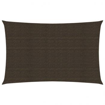 ARDEBO.de - Sonnensegel 160 g/m² Braun 5x7 m HDPE  