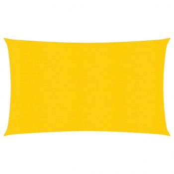ARDEBO.de - Sonnensegel 160 g/m² Gelb 2x5 m HDPE