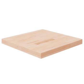 ARDEBO.de - Tischplatte Quadratisch 50x50x4 cm Eichenholz Unbehandelt