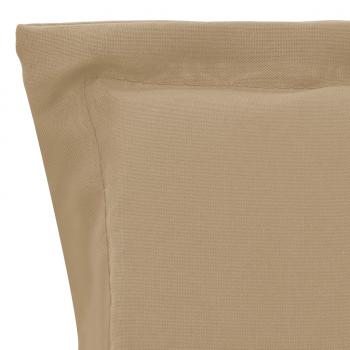 Gartenstuhlauflagen für Niedriglehner 2 Stk. Beige 100x50x3 cm