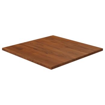 ARDEBO.de - Tischplatte Quadratisch Dunkelbraun 50x50x1,5cm Eiche Behandelt