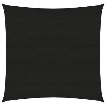 ARDEBO.de - Sonnensegel 160 g/m² Schwarz 4x4 m HDPE