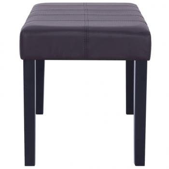 Sitzbank 106 cm Braun Kunstleder