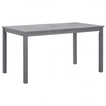 ARDEBO.de - Gartentisch Grau 140x80x74 cm Massivholz Akazie
