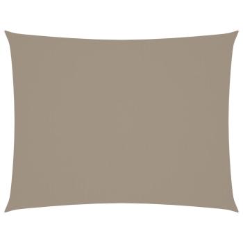 Sonnensegel Oxford-Gewebe Rechteckig 6x7 m Taupe