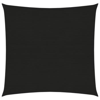 ARDEBO.de - Sonnensegel 160 g/m² Schwarz 6x6 m HDPE