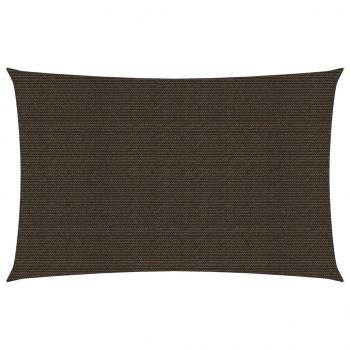 ARDEBO.de - Sonnensegel 160 g/m² Braun 3x6 m HDPE