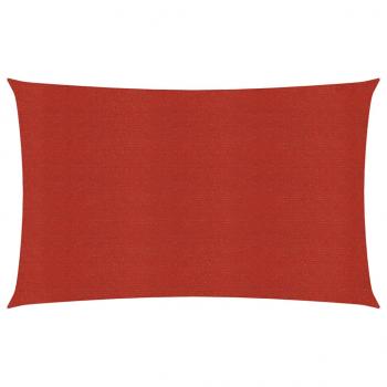 ARDEBO.de - Sonnensegel 160 g/m² Rot 3x4 m HDPE