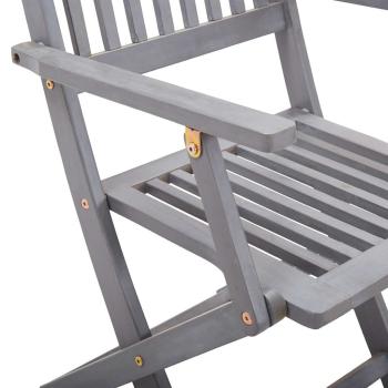 Klappbare Gartenstühle 4 Stk. mit Sitzkissen Massivholz Akazie