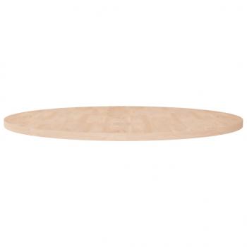ARDEBO.de - Runde Tischplatte Ø90x2,5 cm Unbehandeltes Massivholz Eiche